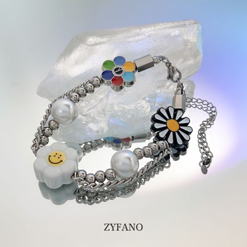 Flowsmo Bracelet - Gelang Rantai Titanium Dapat Dipakai Pria Dan Wanita Gelang Rantai Titanium Pria 