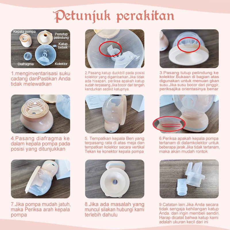 Pompa Asi Handsfree Recharger Portable / Breast Pump Terbaru