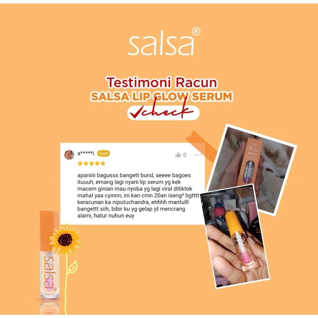 ✿ELYSABETHME✿ SᗩᒪSᗩ salsa lip oil serum glow gloss lips bibir menutrisi kilau alami