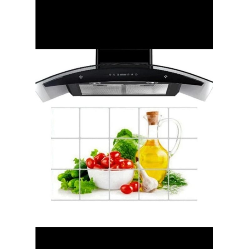 Stiker Dinding Dapur Gambar Sayur Sayuran Wall Decoration dekorasi Gambar Tempel