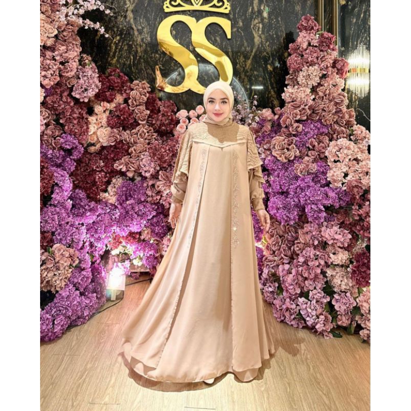 shellasaukia dress brokat simpel