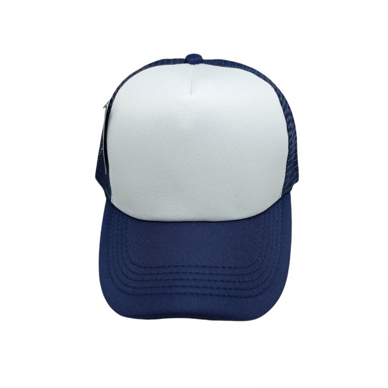 Topi Trucker NAVY PUTIH