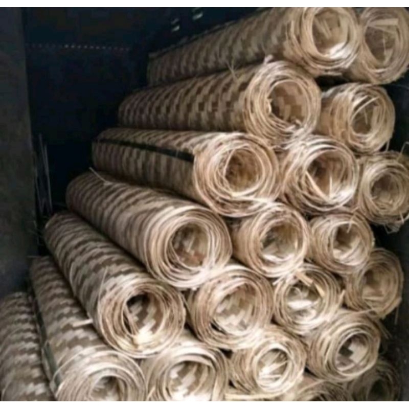 BILIK GEDEK KULIT BAMBU LUAR POLOS 3x2.5 MINIMAL ORDER 2 LEMBAR