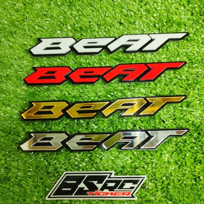 logo 3D BEAT PREMIUM SEPASANG / LOGO HONDA BEAT