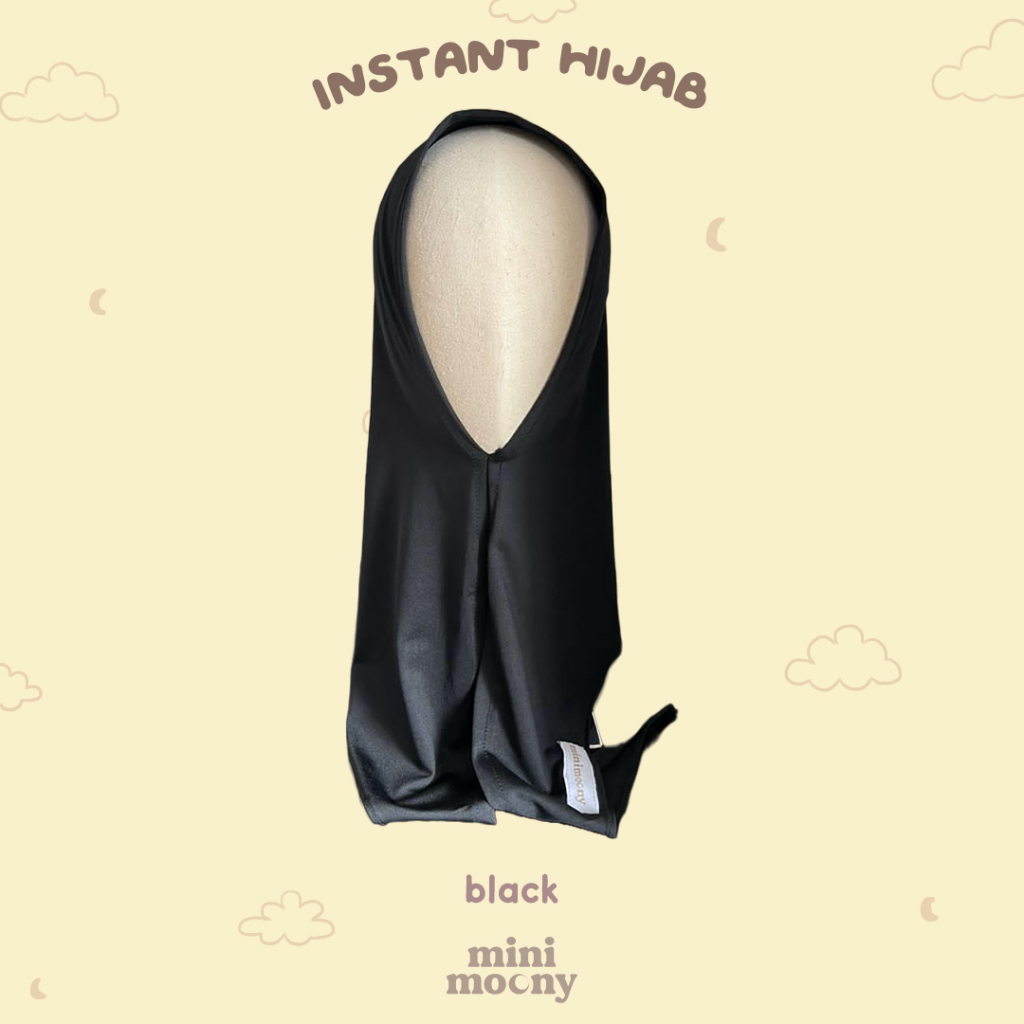 Mini Moony Instant Hijab Model Segitiga