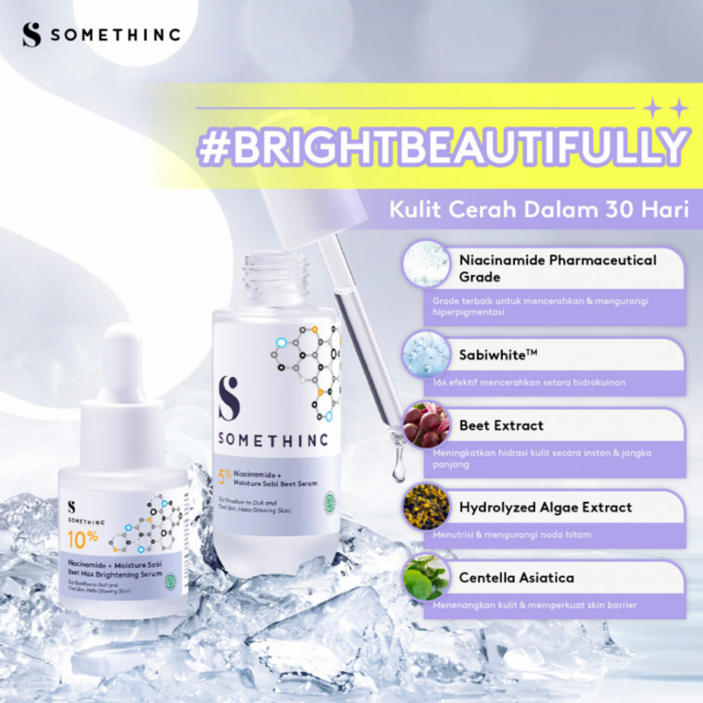 SOMETHINC 5% &amp; 10% Niacinamide + Moisture Sabi Beet Max Brightening Serum 20ml (100% ORIGINAL &amp; BPOM)