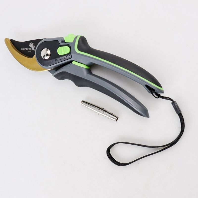 Pruning Shears Gunting Dahan Bunga Ranting Stek Alat Potong Dahan Garden Scissors Gunting (Gagang hijau hitam )