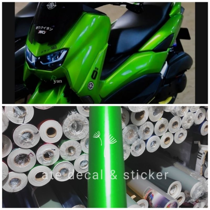 stiker decal nmax hijau candy decal nmax full. body