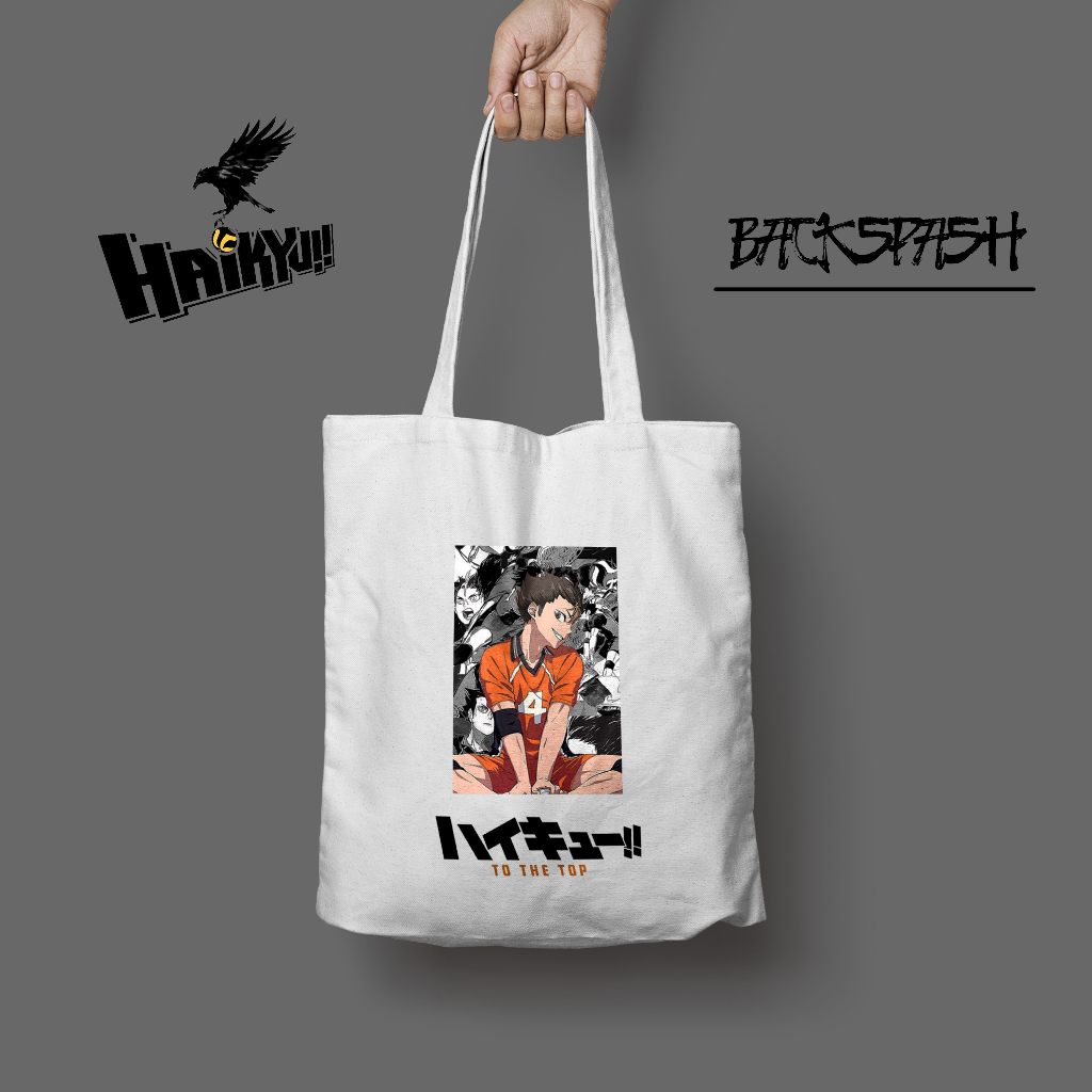 Totebag Anime Haikyuu Pria Wanita - HAIKYUU