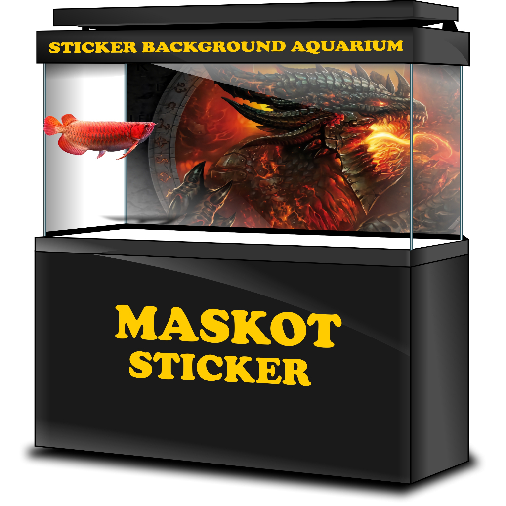 STICKER AQUARIUM, STIKER AKUARIUM, AQUASCAPE,  STIKER KACA AQUARIUM, STIKER BACKGROUND AQUARIUM, STI