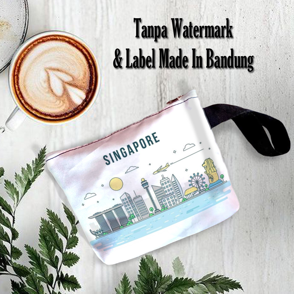 [GROSIR] Souvenir Pouch Dompet Singapur Singapore