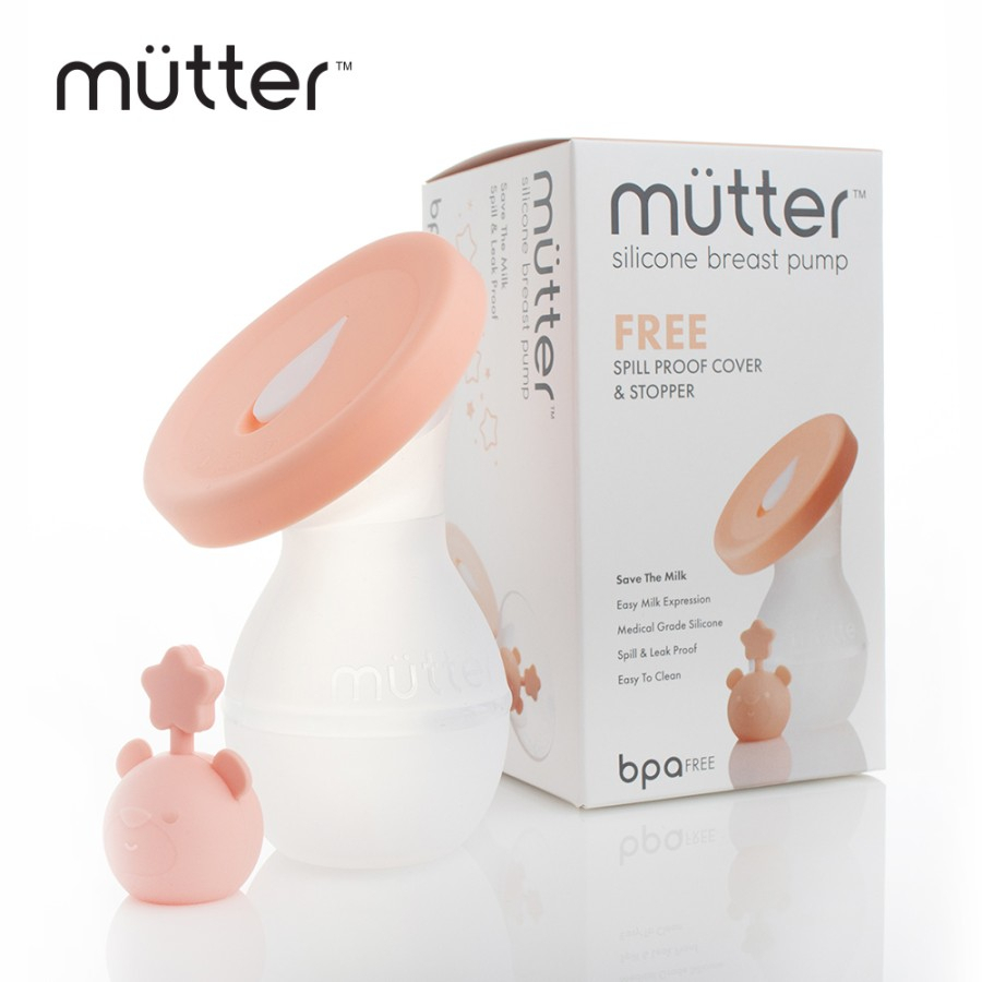 MUTTER Silicone Breast Pump Pompa ASI Manual Double Protection