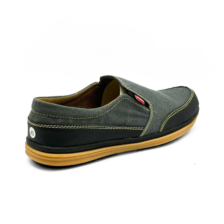 Sepatu Slip On Pria Kerja Casual Kulit J25 Ukuran 39-43