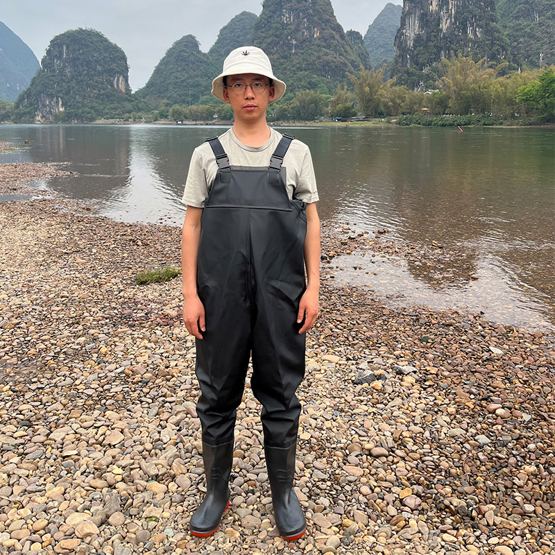 Sepatu Boot Petani Sawah Panjang Celana Wader Hujan Mancing Penyeberang Dada Anti Air