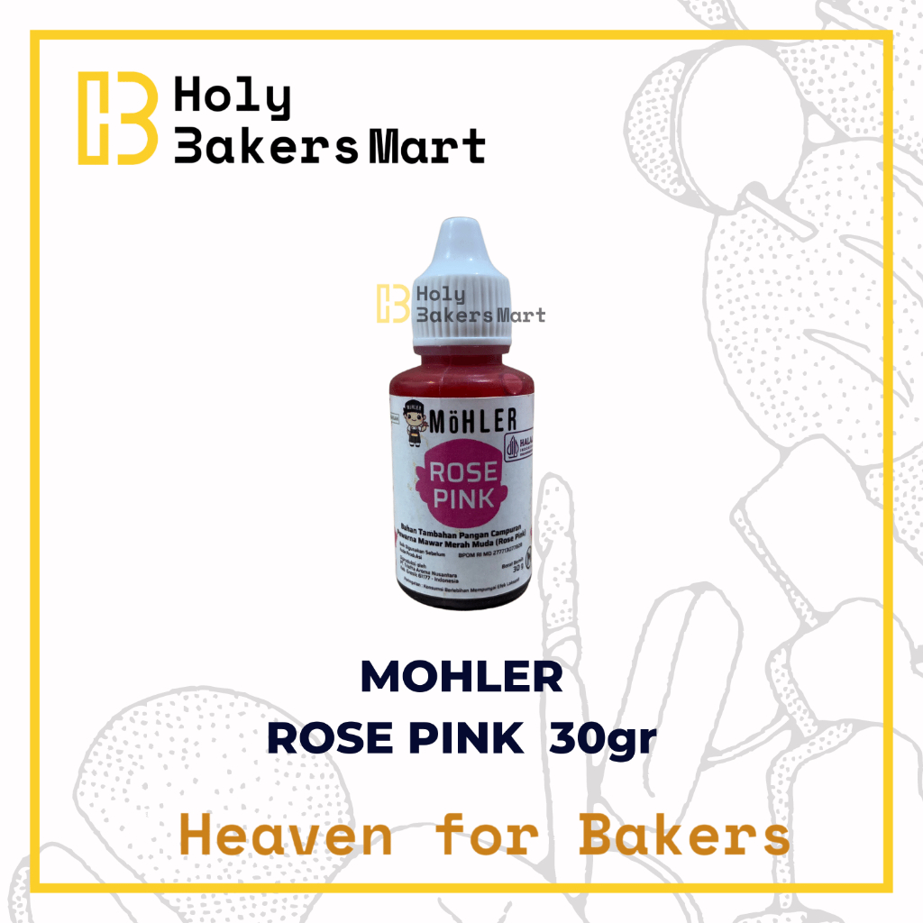 

MOHLER ROSE PINK 30GR / PEWARNA MAKANAN