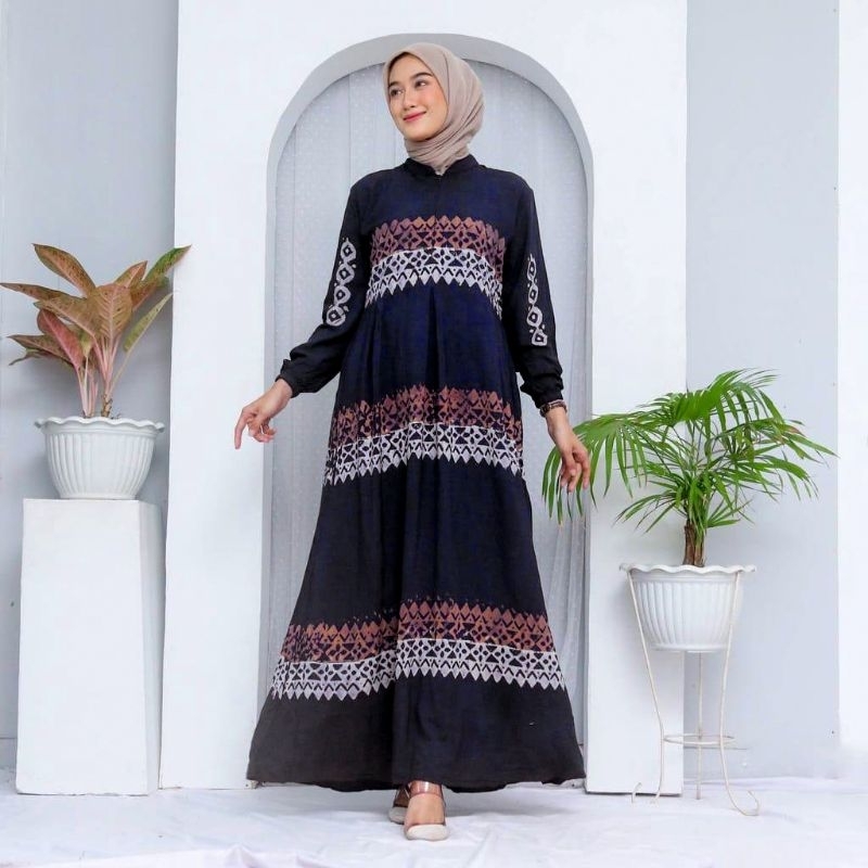 Batikid - Gamis Twill Rayon Malaman - Etnik