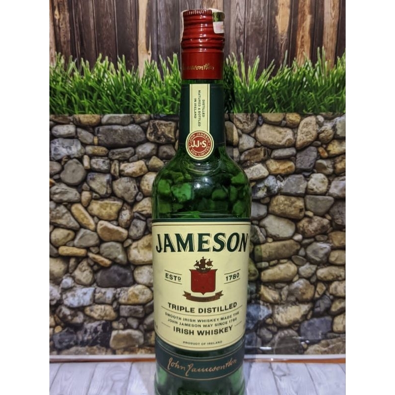 Botol bekas minuman miras Jameson / hiasan rumah/pajangan