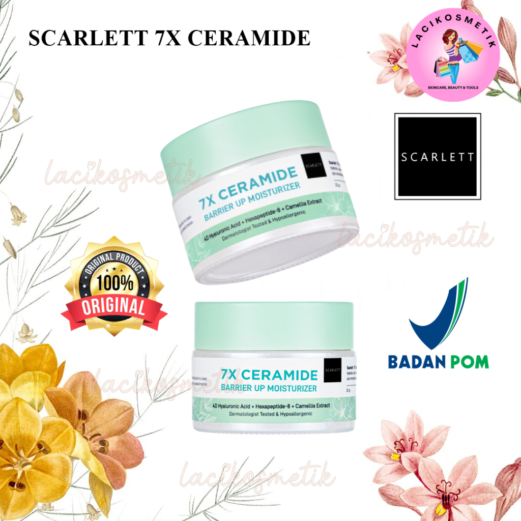 ✨LACIKOSME✨SCARLETT WHITENING 7X CERAMIDE BARRIER UP MOISTURIZER - MOIST BPOM