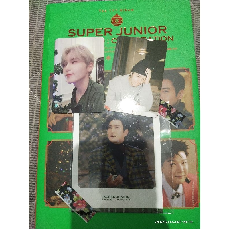 Album Super Junior Celebration set Donghae + pob polaroid