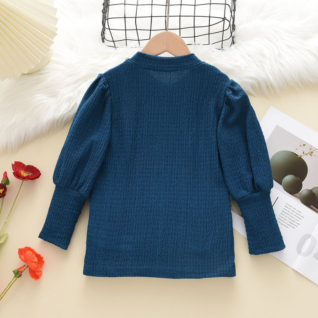 Blouse Anak Korea / Baju Lengan Panjang Anak Perempuan / Atasan Anak Cewek Impor Halus Lembut