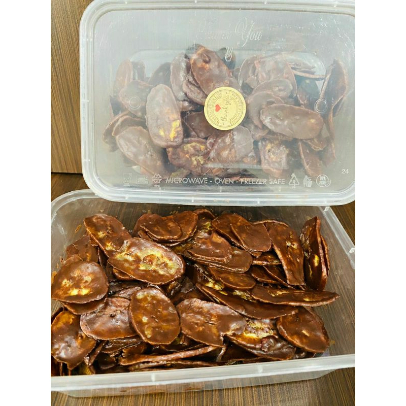 

KERIPIK PISANG LUMER RASA COKLAT