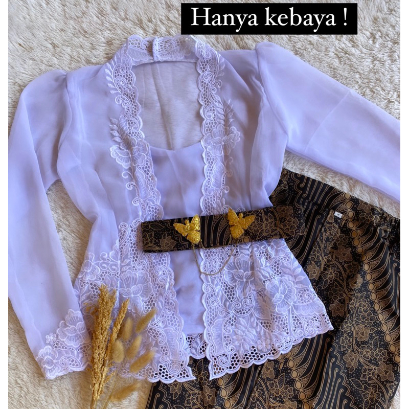 Kebaya Bordir Premium Special putih