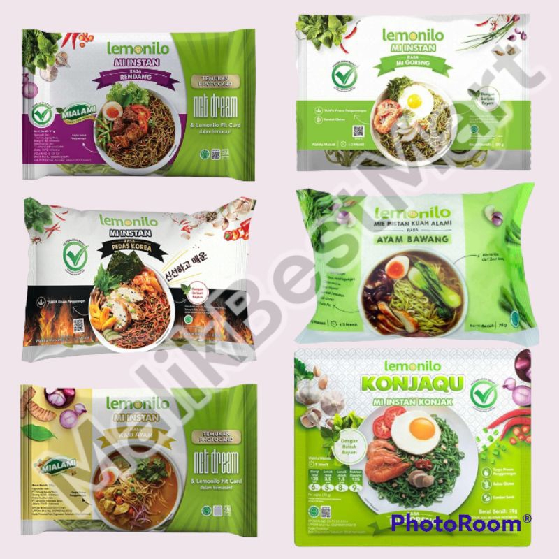 Lemonilo Mie Instan All Varian | 6 Varian