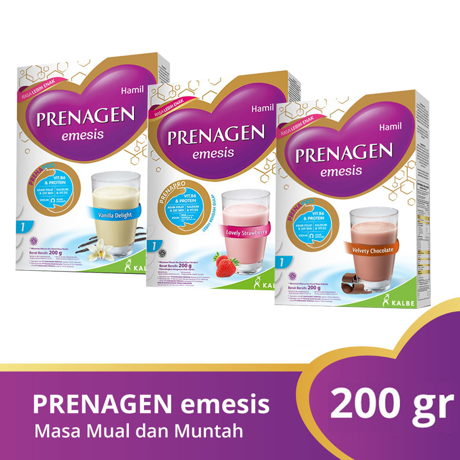 PRENAGEN EMESIS 200gr COKLAT / VANILA / STRAWBERRY