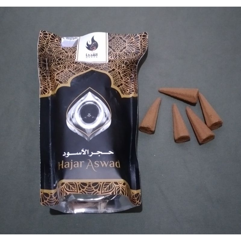 BUKHUR KERUCUT AROMA ( HAJAR ASWAD ) HARGA PER'PACK ISI 50 BIJI  DI DALAM KEMASAN