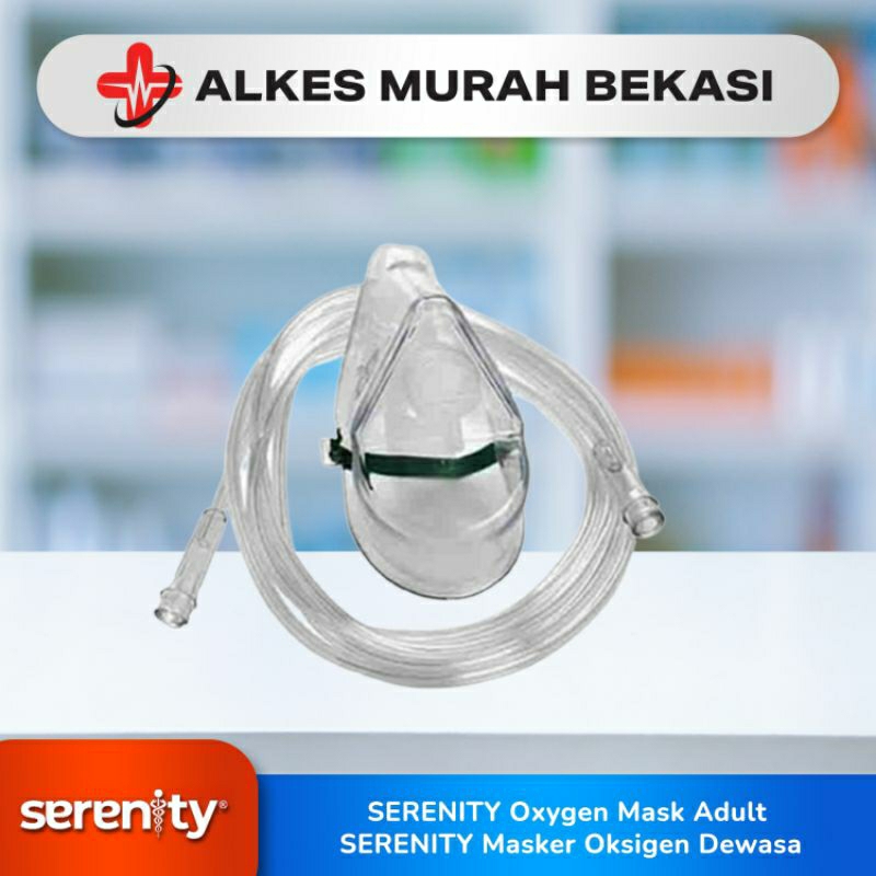 SERENITY Oxygen Mask Adult / SERENITY Masker Oksigen Dewasa