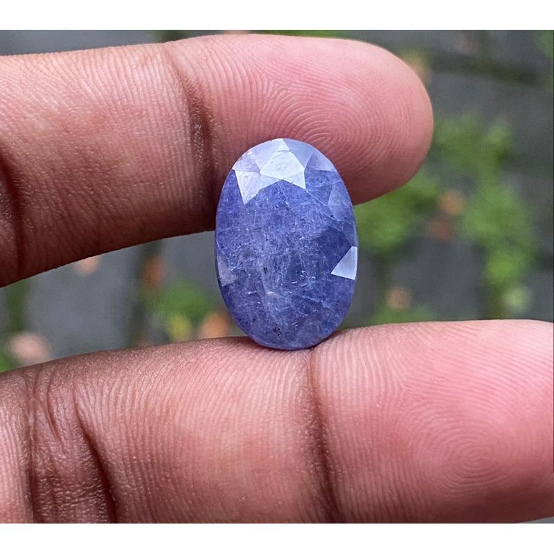 natural blue Tanzanite Batu Blue Tanzanite big size dim 19x13x7 Ct 14