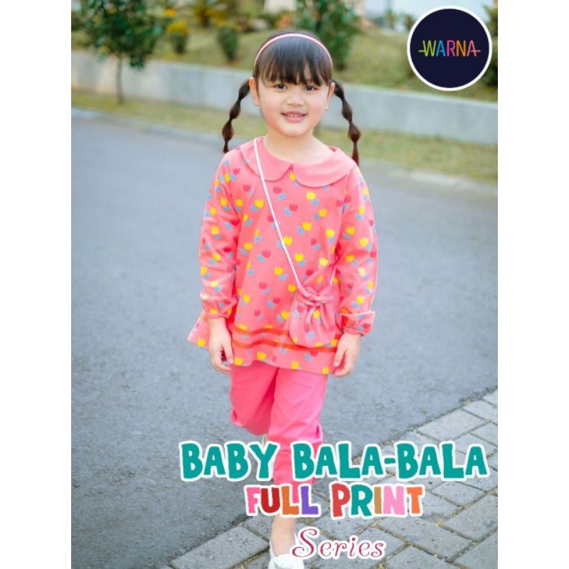 Ready ‼️ Set Anak Perempuan Lucu gratis Tas Lucu Baby Bala Bala by Warna bisa COD