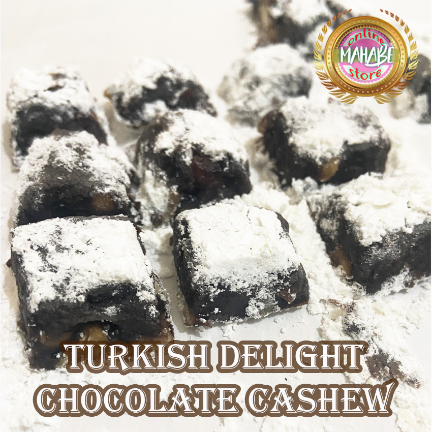 

Manisan Turki Coklat Mede - Lokum kaju çikolata - Turkish Delight Chocolate Cashew Nut