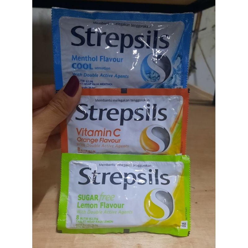 

permen strepsils isi 8 Butir
