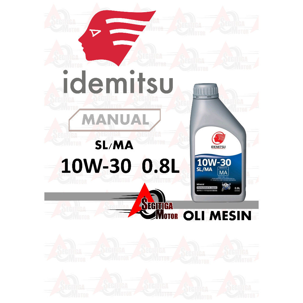 OLI MESIN MOTOR IDEMITSU MANUAL 10W30 0.8LITER