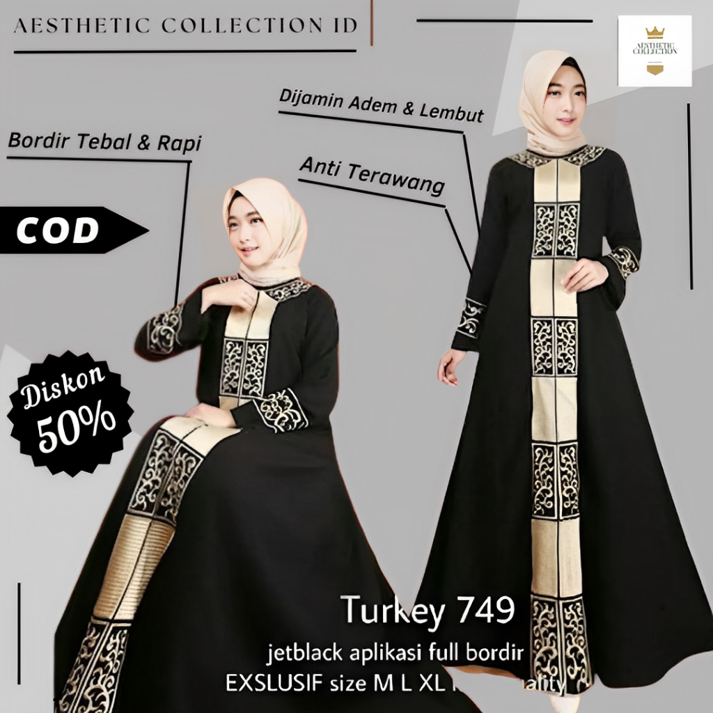 Baju Bju Gamis Abaya Turkey Turki Turky Gmis Gsmis Gamus Ganis Lebaran Terbaru 2025 2024 Wanita Impo