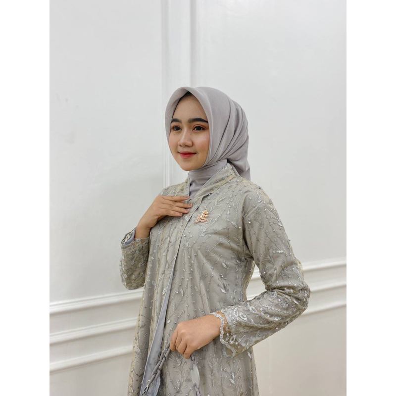 PB Prilly Busana - ZALIHA VOL.2 TUNIK KEBAYA TILE BORDIR - ATASAN MALAYSIA - BLOUSE PESTA MELAYU - TUNIK MEWAH