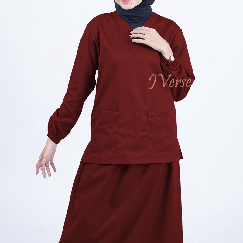 Baju Ok Rok Oka Lengan Panjang Karet