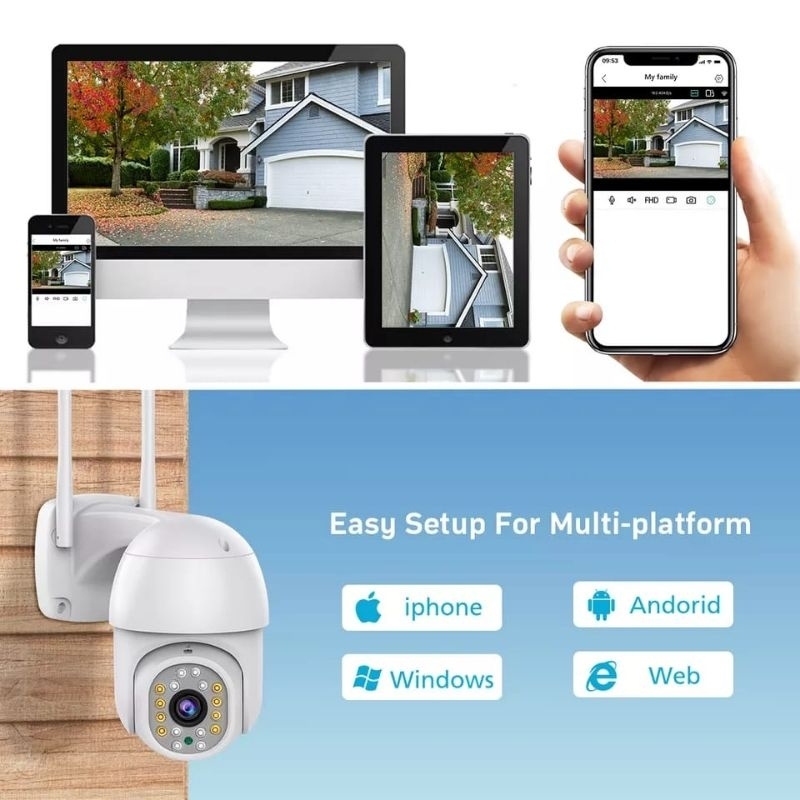 IP CAMERA 8.0MP OUTDOOR YOOSEE PTZ SPEED DOME OUTDOOR WIFI CCTV WIRELESS FULL HD 1080P WATERPROOF NIGHT VISION