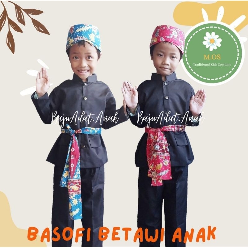 SET BASOFI BETAWI ANAK PREMIUM | BAJU ABANG NONE JAKARTA | BAJU BETAWI ANAK LAKI-LAKI | BAJU ADAT BE