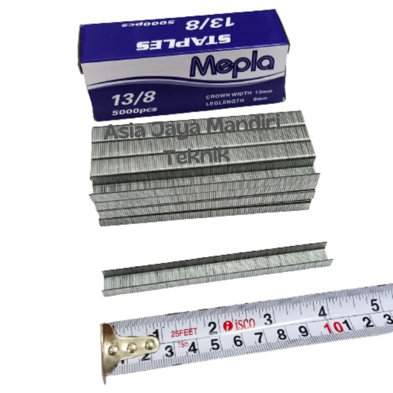 

ANAK HEKTER TEMBAK MEPLA 13/8 ISI 5000PCS /ISIAN STAPLER MEPLA /PAKU HEKTER TEMBAK MEPLA 13/8
