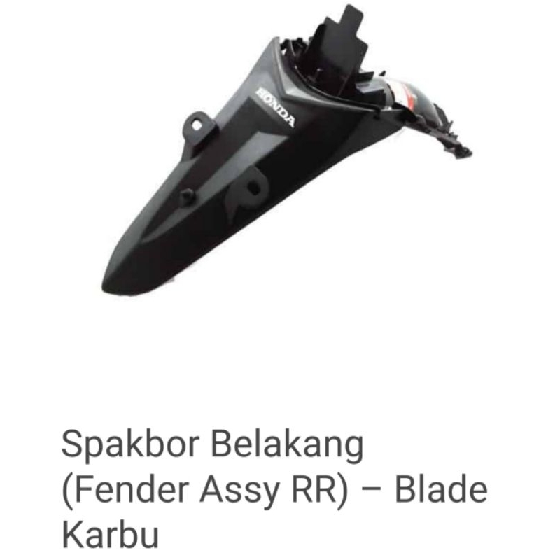 Fender Assy RR Spakbor Belakang Honda Blade Karbu 8010A-KWB-920 Ori Honda Genuine Parts