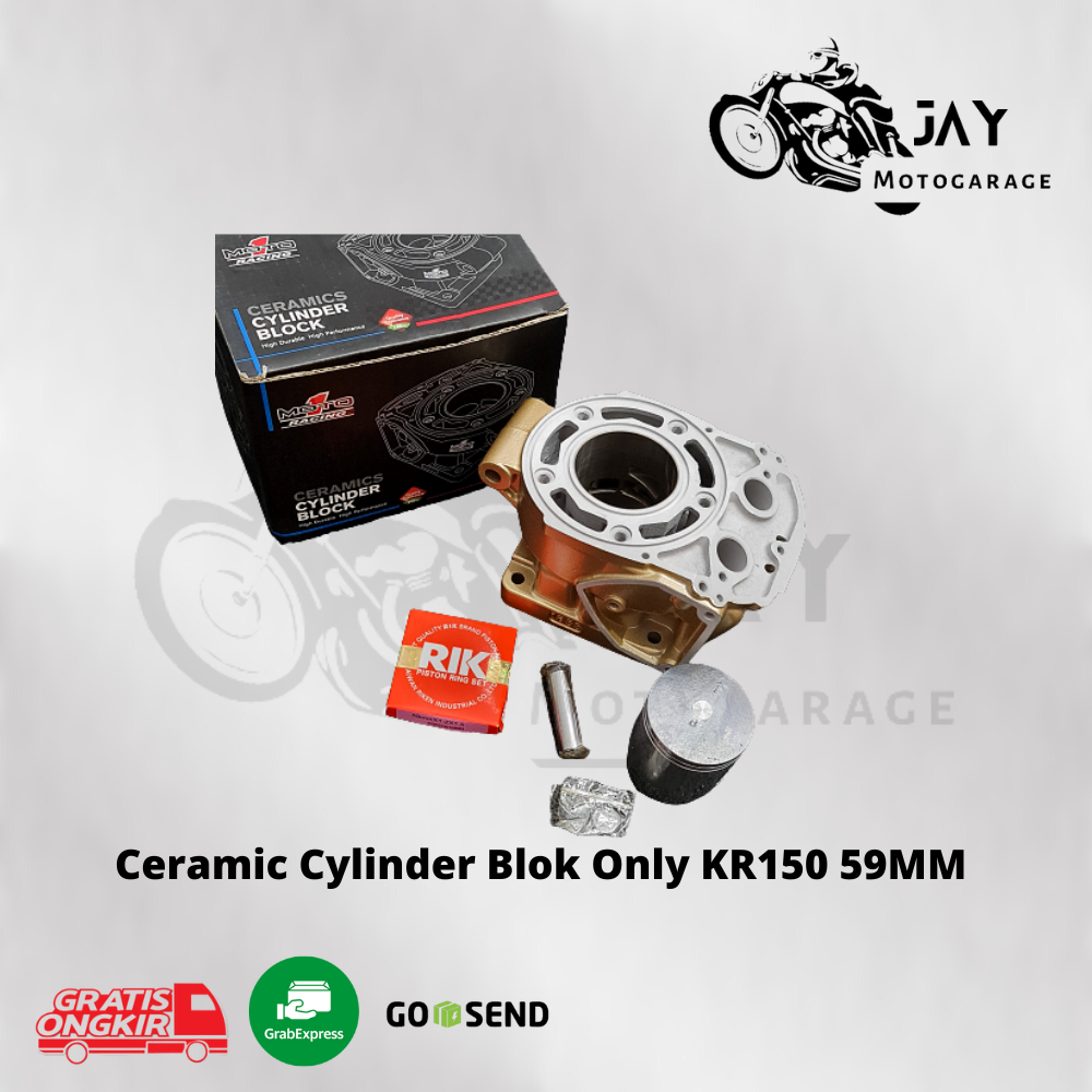 Cylinder Blok Ninja R / SS / RR Gold Ceramic 1855 Moto1 Piston 59 mm