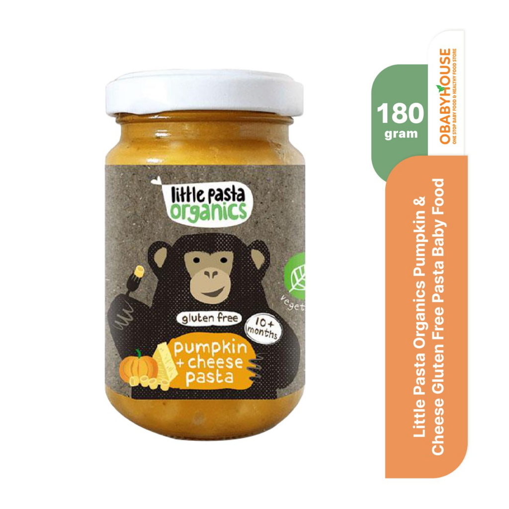 Little Pasta Organics Pumpkin &amp; Cheese Gluten Free Pasta Baby Food 180 gr (ED 04/2024)