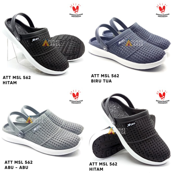 Sandal Slop Pria ATT MSL 562 Sandal BANGKOL TALI  karet Pria ATT Sandal Karet Cowok ATT - Trendi Awe