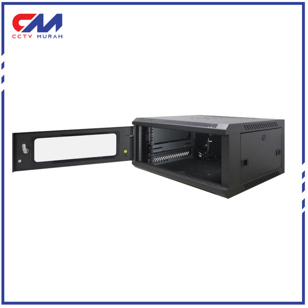 Wallmount Rack Server 4U/Rak Server Ukuran 4U Single Glass Door