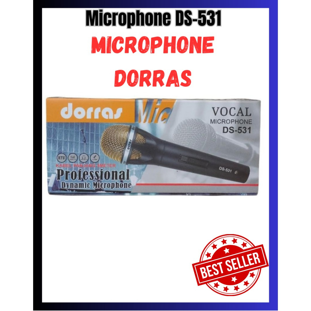 Microphone Kabel Profesional Dorras DS-531 Microphone Karaoke