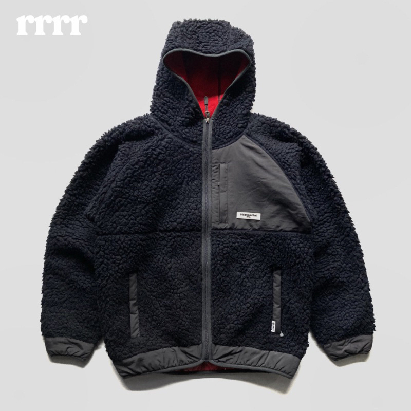 Thisisneverthat Hooded Boa Fleece Jacket