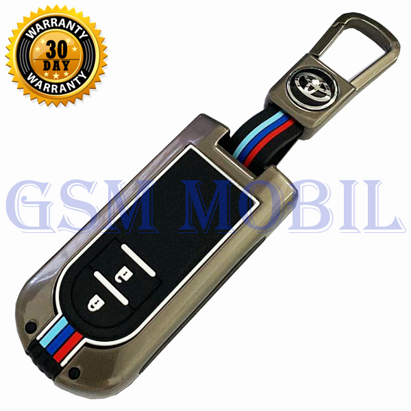 Casing Metal Elegant Kunci Remote Toyota Rush Agya 2 Tombol