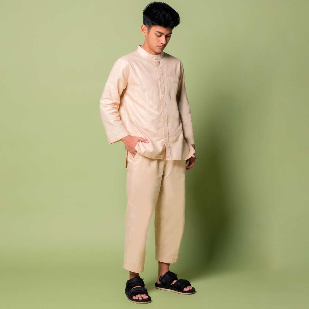 Orca Kemeja Panjang Dalmar Easy Shirt Almond Tan